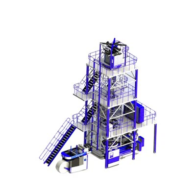Ligne complète de film de soufflage de sac de mélange maître de granulés PE ​​25 kg